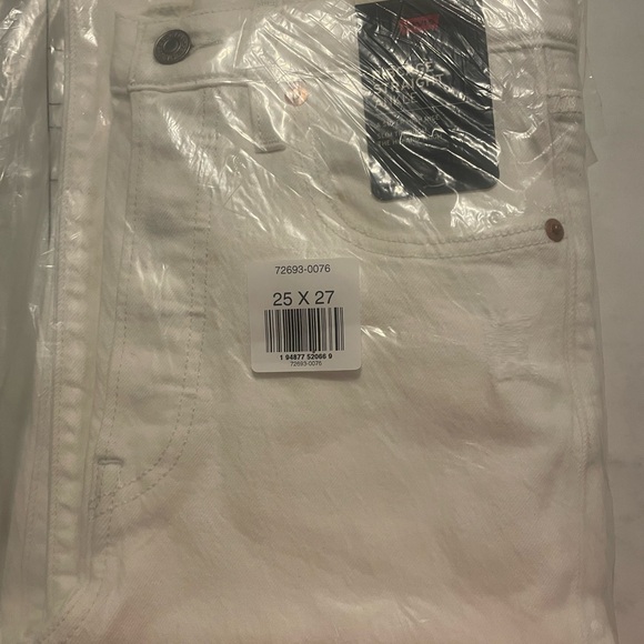Levi’s Ribcage Straight Ankle White Women's Jeans size 25 - Picture 2 of 2